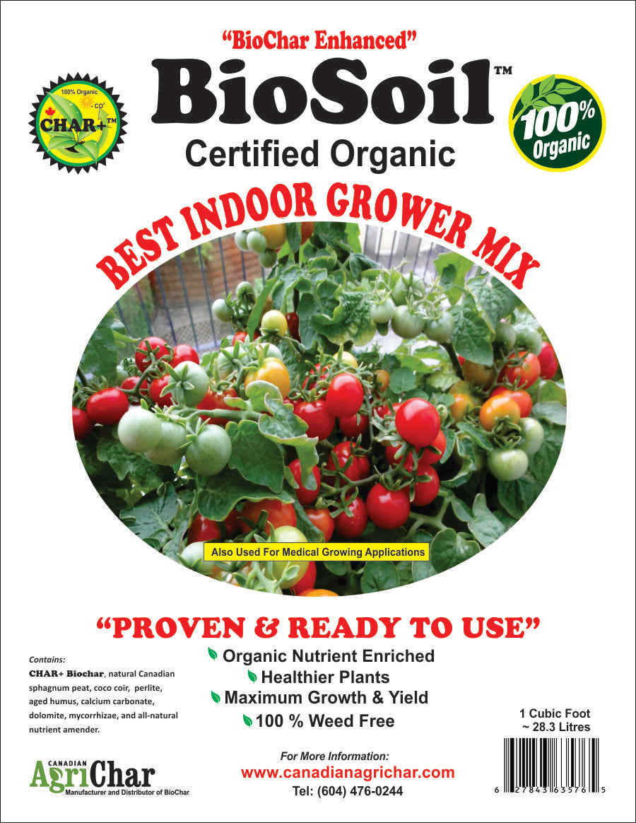 BioSoil - Best Indoor Grower Mix - Certified 100% Organic